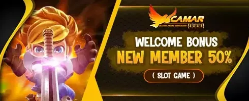 Bonus Welcome Member Baru 50% promotion banner